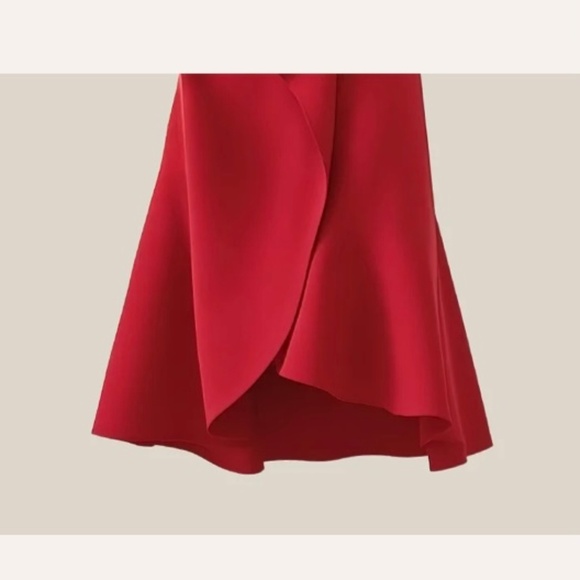 Fehaute Cocktail Sleeveless Midi Dress, 6, NWT, Red - Picture 2 of 9